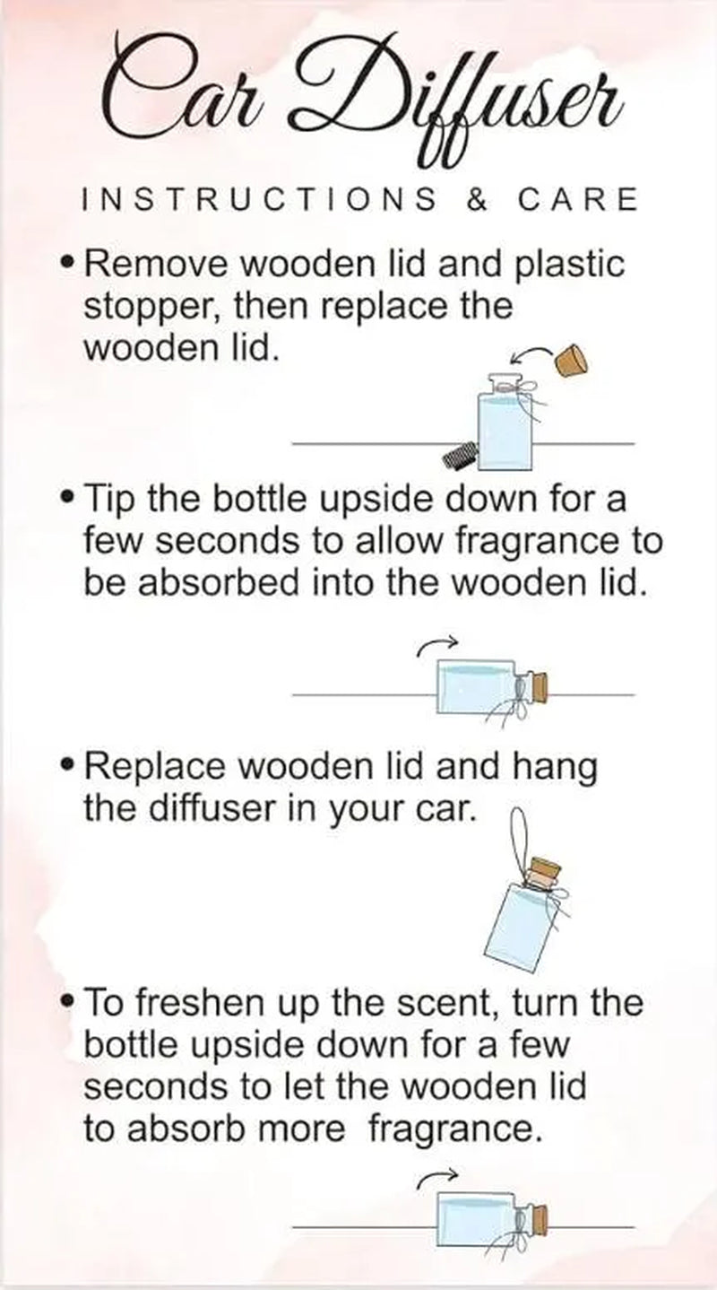 Car Air Diffuser, Hanging Car Accessories, 8Ml Car Diffuser, New Car Gift, Hanging Diffuser, Car Freshies, Car Present, Car Diffuser