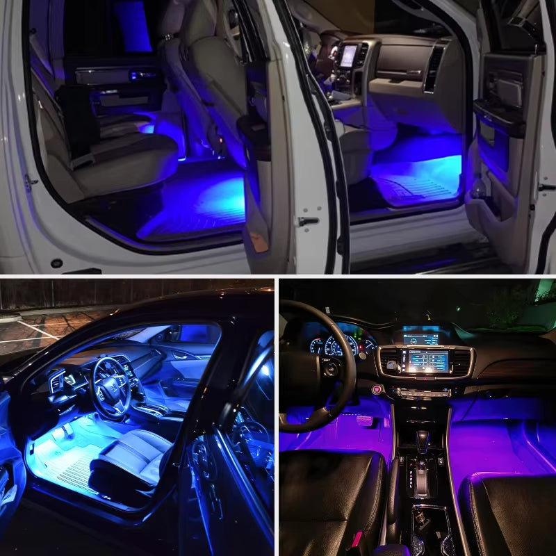 Interior Car Lights,Car Accessories,Car Led Lights,Car Strip Light, Lighting with Sound Active Function,Led Lights for Car