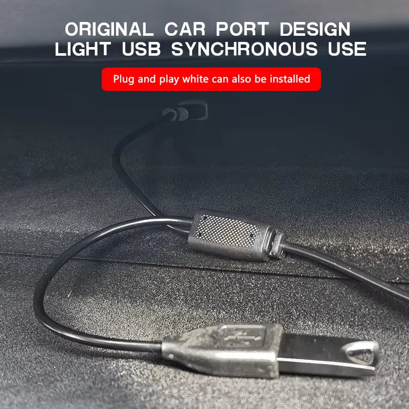 For Tesla Model 3 Model Y 2021-2023 LED Atmosphere Light,Car LED Lights Strip Accessories, LED Lights for Car