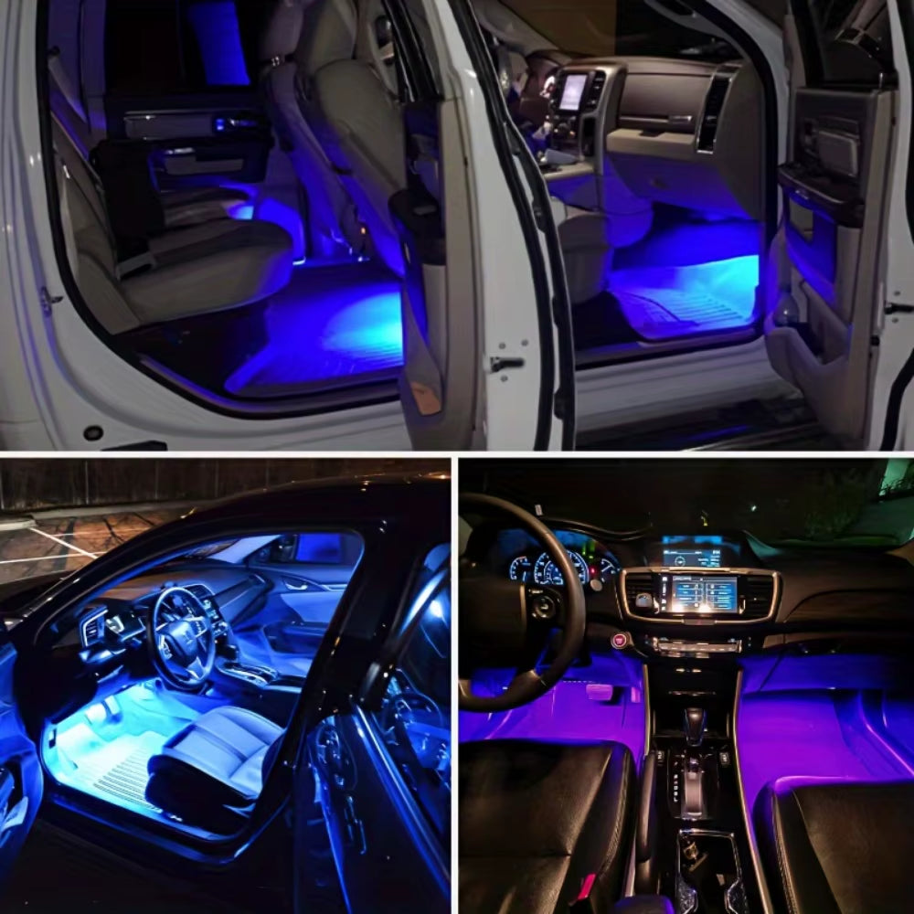 Interior Car Lights,Car Accessories,Car Led Lights,Car Strip Light, Lighting with Sound Active Function,Led Lights for Car