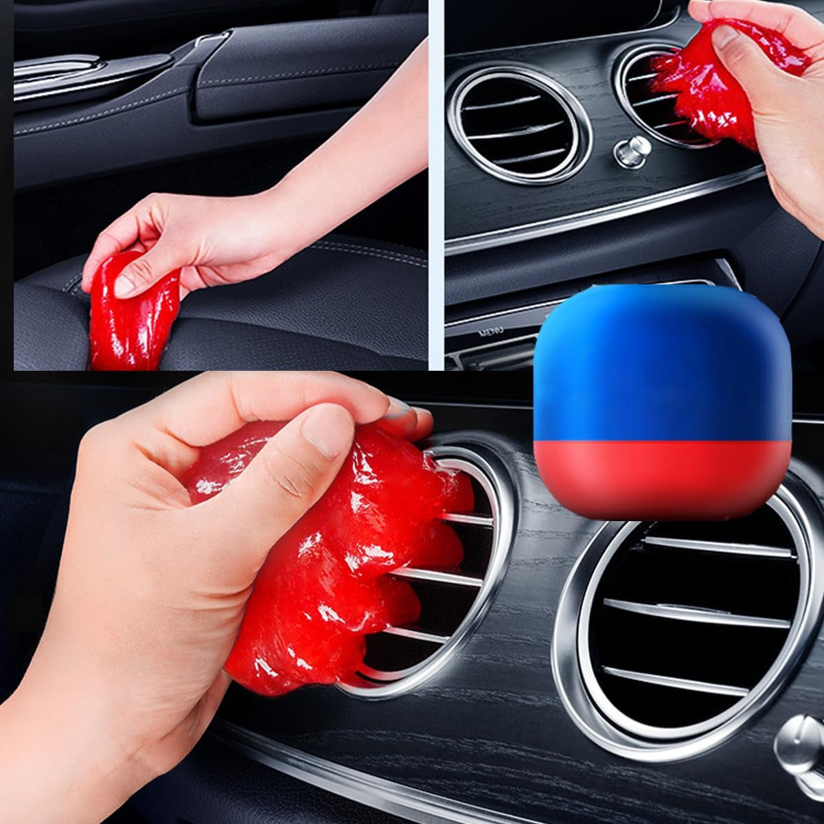 Car Cleaning Gel Keyboard Cleaner Car Cleaning Supplies Universal Dust Car Crevice Cleaner Auto Air Vent Interior Detail Removal Dust Removal Gel Car Accessories