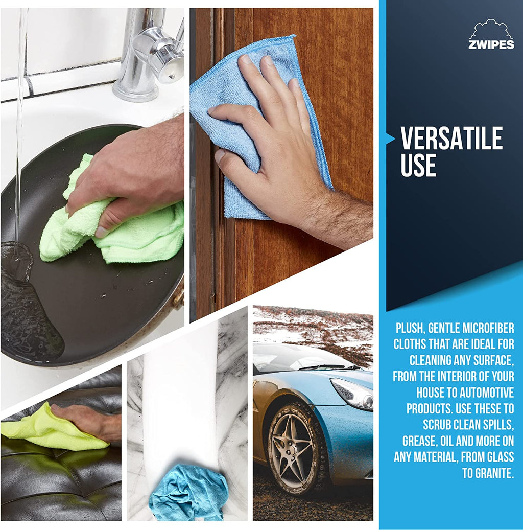 735 Microfiber Towel Cleaning Cloths, 12 Pack