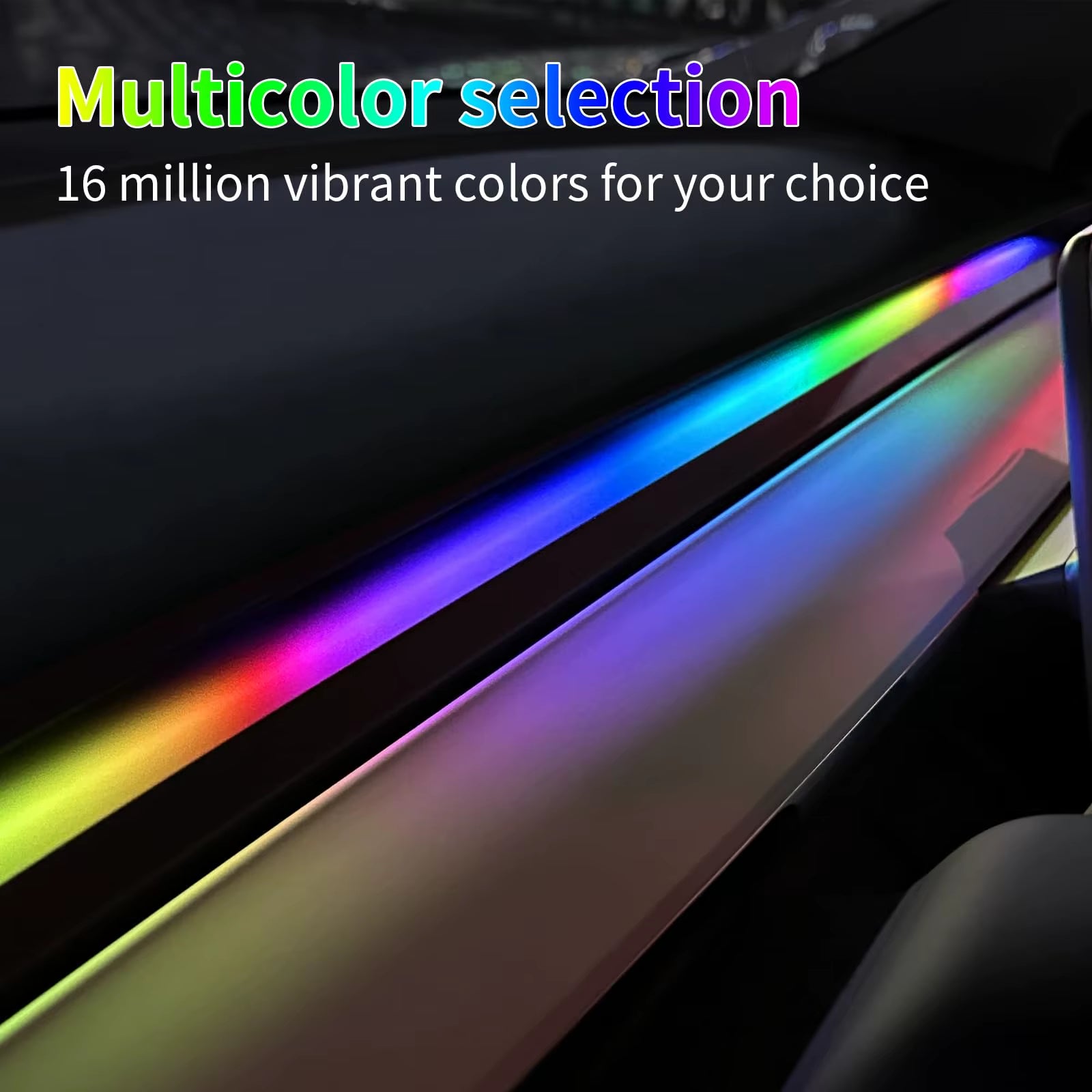 For Tesla Model 3 Model Y 2021-2023 LED Atmosphere Light,Car LED Lights Strip Accessories, LED Lights for Car